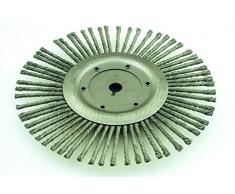 Ratioparts - Spazzola Tonda per Erbacce, 300 x 20 mm, Colore: Argento