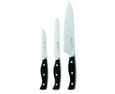 Set di coltelli per barbecue Rösle, 3 pezzi, acciaio speciale con lama, con coltello da cuoco, coltello multiuso e coltello per verdure