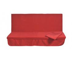 GREENBEE by Stiliac 3 posti Set Cuscino Dondolo 3posti, Rosso