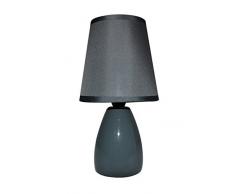 King Home L1713633 Lampada da Tavolo, Grigio Scuro, 13X13X25H
