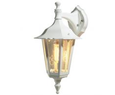 Konstsmide 7231-250 Firenze Lampada da Parete 19x24x36 cm (BxPxH), 1 x 60 W, IP43, Colore Bianco Opaco