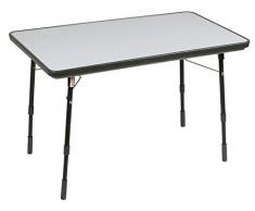 Lafuma Arizona Tavolo da Campeggio Pieghevole e Regolabile in Altezza, Argento, 115x68x59 cm