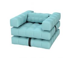Pigro Felice 921985-AQUABLUE ModulAir Luxury Inflatable Armchair Set Piscina Galleggianti, Blu Acqua