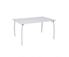 greemotion Tavolo rettangolare da giardino modello “Toulouse”, tavolo giardino balcone terrazzo ca. 140 x 74 x 90 cm
