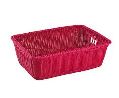 King Home C1567072/F Cesta Sunny in Vimini Sintetico, Fucsia, 48X34,5X16H