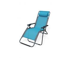 Galileo Casa 2415073 Rio Text Relax Sedia, Turchese