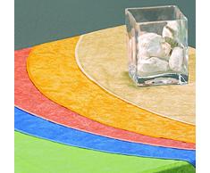 BEST 09830691 - Tovaglia per Tavolo Ovale, 210 x 160 cm, Colore Giallo