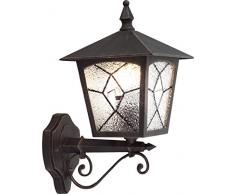 Lampada per Esterno Colore Ruggine Tiffany 1X60W E27 230V Ip44 Art. 3126