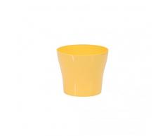 Plastkon vaso decorativo Tulipan diametro 13 cm, giallo