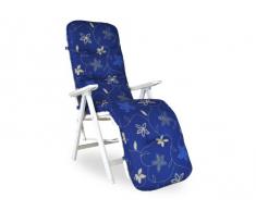 Angerer Cuscino per Sedia 50 x 175 cm, Design Corfù Blu (Senza Sedia)