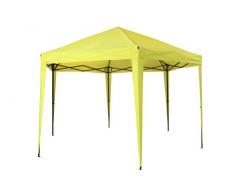 Tepro Padiglione Aruba Hexagon Gazebo Pieghevole, Lemon/Antracite, 400 x 350 x 290 cm