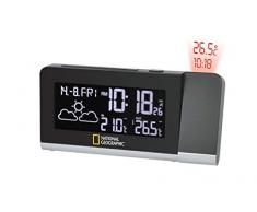 National Geographic Multi Colour Stazione meteorologica Radio, Nero