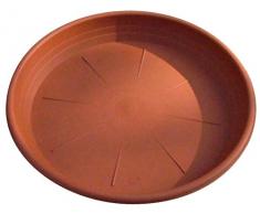 Veca - Sottovaso Cilindrico, Dimensione: 42 cm, Colore: Antracite, per Vaso da 45 cm