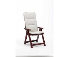 Best Migliore 96206344 Sedia Pieghevole Santiago Inclusi Imbottitura in espanso PL, D.1363, Bordeaux