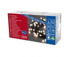 Konstsmide, Catena Luminosa LED con lampadine a Sfera, Bianco (warmweiß), Taglia Unica