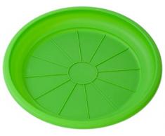 Hobby&Style 15773.0 Sottovaso per Vaso Rattan, Verde, 26x26x4 cm