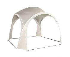 Siena Garden Gazebo Roma, Tenda per Eventi, 3,2 x 3,2 m con Struttura in Fibra di Vetro, Colore Bianco