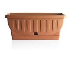 Bama Fioriera, Natura, in Resina, Color Cotto, 50 cm