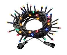 WeRChristmas WRC-8670 - Striscia di 50 LED a Bassa Tensione collegabile, Multicolore