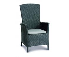 Best a Poltrona Relax Capri, Grafite/Grigio Chiaro