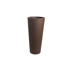 Zanvic Vaso Alta Rotonda, Cioccolato, 40 cm