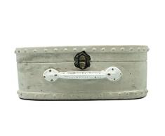 Ma Deco Maison CC13325B3 - Fioriera con Manico, 19,5 x 10,5 x 7,2 cm, Colore: Bianco