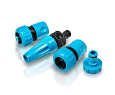 Giardino spruzzo di plastica 4 pezzi 3/4 portagomma set ugello