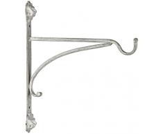 Esschert Design AM111 - Cestino pensile, Colore: Grigio