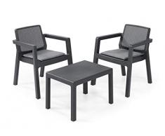 Keter Emily Balcony Set Mobili da Giardino, Grafite