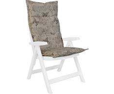 Angerer - Cuscino per Sedia con Schienale Alto, Colore: Beige