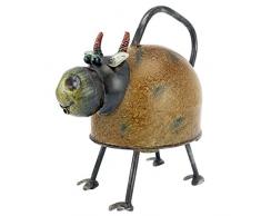 Design Toscano FU59698 Annaffiatoio Mucca Back to The Farm, Oro, 25.5x15x26.5 cm