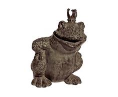 Mr Fredrik Ugly Frog, 27 cm, with Crown Fontana, Marrone, 18x15x27 cm
