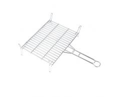 Rayen AA96 - Griglia da Barbecue, Colore: Acciaio Inox Cromato, Acciaio Cromato, Grigio, 45x55x5 cm