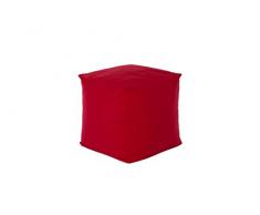 Kaikoo KAI2017 – 060 Twill Cotone cubo Sgabello, Rosso, 40 x 40 x 40 cm