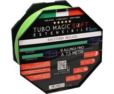 Magic Soft 7,5 MT-Tubo Estensibile Giardino Fino a 3 Volte la sua Lunghezza iniziale Tubo Elasticizzato per giardino leggero Estensibile Flessibile Senza Nodi e Grovigli Tubo Irrigazione