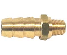 Dolcevita BBQ 94063 Portagomma Diritto 1/8 Gas, Diametro 13, Ottone, 22x11x6.5 cm