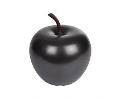 Homea Giardino 5DEJ1157NR Esterna da Giardino, a Forma di Mela, in Resina, 36 cm, Colore: Nero