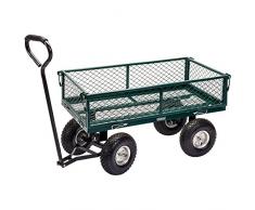 Draper - 58552, Carrello da Giardino, con Rete in Acciaio, Colore: Verde