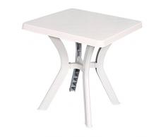 Bo Time 6193603515904 - Tavolo Quadrato da Giardino, 70 x 70 cm, in plastica, Multicolore