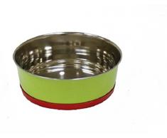 Croci Ciotola Acciaio Heavy Co Lor 23 Cm Verde Gatti o Cani, 23x23x15 cm