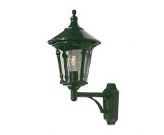 Konstsmide 571-600 Virgo Lampada da parete 24x33x51 cm (BxPxH), 1 x 100 W, IP23, Colore Verde