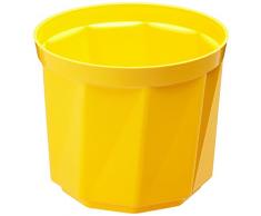 Plastkon vaso decorativo rosa diametro 19 cm, giallo
