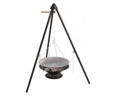 barbecook 2239670000 Junko Barbecue a Carbone, Nero, 65x65x166 cm