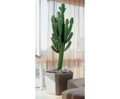 Lechuza 16288 Flowerpot Quadro 50 LS Kit Completo Premium, Argento Metallizzato (50 x 50 x 47)