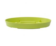 Emsa 514355 - City Curve, Sottovaso da Giardino in Polipropilene 30 cm, Colore: Verde