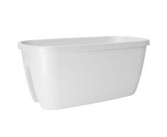 FIORIERA A Sella per RINGHIERA City CM 60x30 Bianca - EMSA