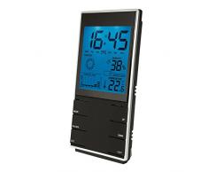 Clip Sonic Technology SL204 - Stazione meteo igrometro, colore: Nero