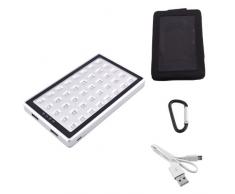 Loftek YJ-10000A 6 Watt LED 1 E-Power Luce di Emergenza Luce Luce Esterna di Campeggio Portatile Pannello LED con 10000 mAh Batteria Sostegno Esterna del Blocco Banca di Potere