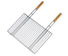 Campingaz 205816 - Griglia da barbecue, rettangolare, con due manici in legno, 54 x 38 cm