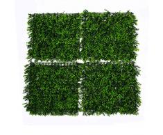 GreenBrokers Green Mat/Wall/Fence 50cm x 50cm Tappeto Artificiale Verde da Parete/Recinzione 50 cm x 50 cm